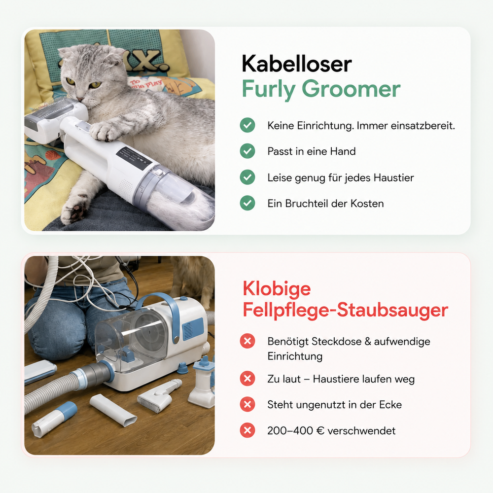 Furly – Appareil de toilettage sans fil pour un pelage brillant et sain