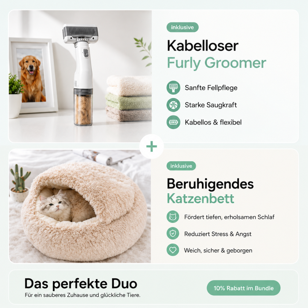 Furly – Appareil de toilettage sans fil pour un pelage brillant et sain